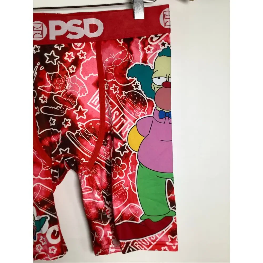 PSD Men's Medium Red Krusty the Clown The Simpsons Boxer Briefs V6-4
